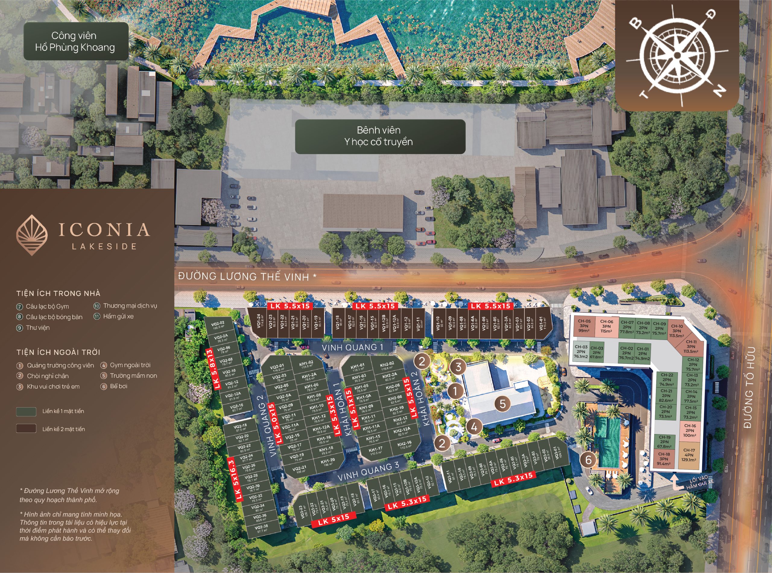 Bảng Giá] Dự án Iconia Lakeside (Mipec 54 Tố Hữu)